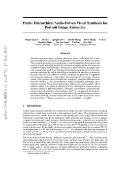 Hallo: Hierarchical Audio-Driven Visual Synthesis for Portrait Image
  Animation