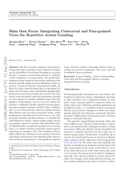 Skim then Focus: Integrating Contextual and Fine-grained Views for
  Repetitive Action Counting