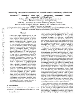 Improving Adversarial Robustness via Feature Pattern Consistency
  Constraint
