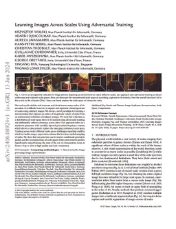 Learning Images Across Scales Using Adversarial Training