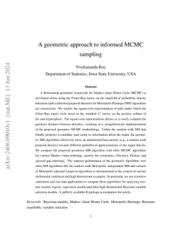 A geometric approach to informed MCMC sampling