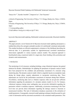 Bayesian Structural Model Updating with Multimodal Variational
  Autoencoder