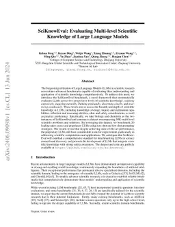 SciKnowEval: Evaluating Multi-level Scientific Knowledge of Large Language Models