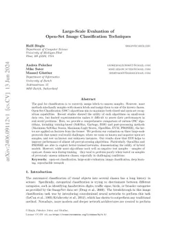 Large-Scale Evaluation of Open-Set Image Classification Techniques