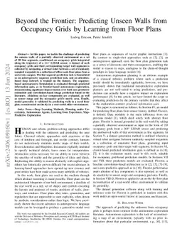 Beyond the Frontier: Predicting Unseen Walls from Occupancy Grids by
  Learning from Floor Plans