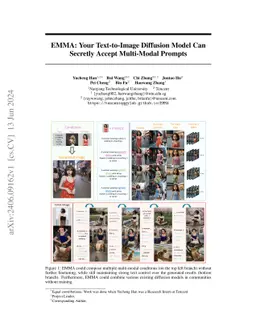 EMMA: Your Text-to-Image Diffusion Model Can Secretly Accept Multi-Modal
  Prompts