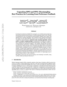 Unpacking DPO and PPO: Disentangling Best Practices for Learning from
  Preference Feedback