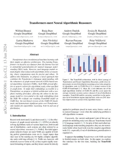 Transformers meet Neural Algorithmic Reasoners