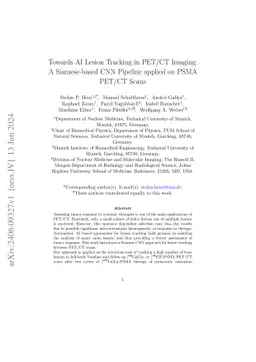 Towards AI Lesion Tracking in PET/CT Imaging: A Siamese-based CNN
  Pipeline applied on PSMA PET/CT Scans