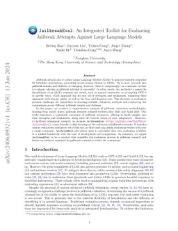 JailbreakEval: An Integrated Toolkit for Evaluating Jailbreak Attempts Against Large Language Models