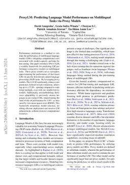 ProxyLM: Predicting Language Model Performance on Multilingual Tasks via
  Proxy Models