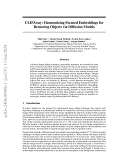 CLIPAway: Harmonizing Focused Embeddings for Removing Objects via
  Diffusion Models