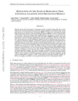 Reflecting on the State of Rehearsal-free Continual Learning with Pretrained Models