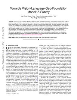 Towards Vision-Language Geo-Foundation Model: A Survey