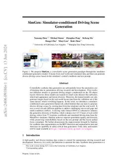 SimGen: Simulator-conditioned Driving Scene Generation
