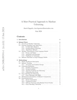 A More Practical Approach to Machine Unlearning