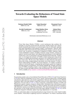 Towards Evaluating the Robustness of Visual State Space Models