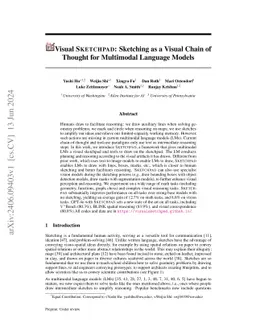 Visual Sketchpad: Sketching as a Visual Chain of Thought for Multimodal
  Language Models