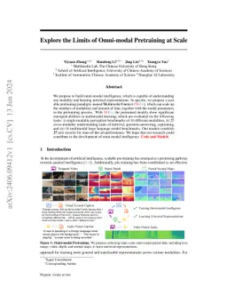 Explore the Limits of Omni-modal Pretraining at Scale
