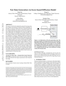FADE: Towards Fairness-aware Generation for Domain Generalization via Classifier-Guided Score-based Diffusion Models
