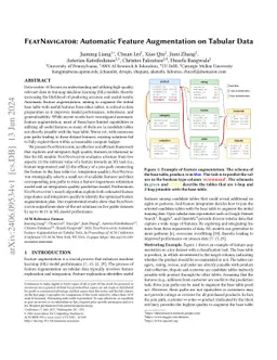 FeatNavigator: Automatic Feature Augmentation on Tabular Data