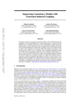 Improving Consistency Models with Generator-Augmented Flows