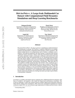 DrivAerNet++: A Large-Scale Multimodal Car Dataset with Computational Fluid Dynamics Simulations and Deep Learning Benchmarks