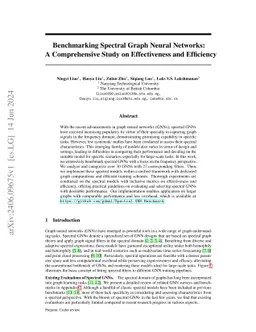 A Comprehensive Benchmark on Spectral GNNs: The Impact on Efficiency, Memory, and Effectiveness