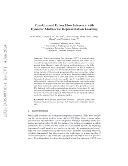 Fine-Grained Urban Flow Inference with Multi-scale Representation
  Learning