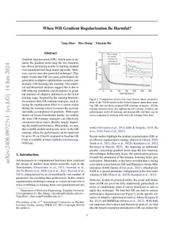 When Will Gradient Regularization Be Harmful?