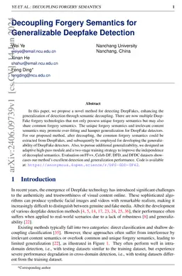 Decoupling Forgery Semantics for Generalizable Deepfake Detection