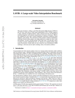 LAVIB: A Large-scale Video Interpolation Benchmark