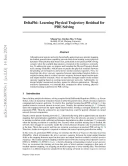DeltaPhi: Physical States Residual Learning for Neural Operators in Data-Limited PDE Solving