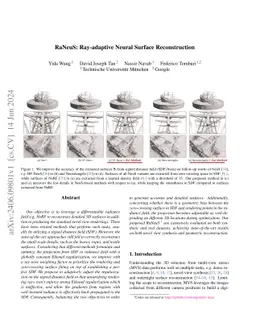 RaNeuS: Ray-adaptive Neural Surface Reconstruction