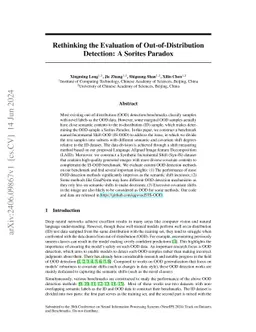 Rethinking the Evaluation of Out-of-Distribution Detection: A Sorites
  Paradox