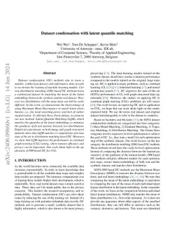 Dataset Condensation with Latent Quantile Matching