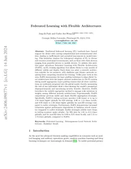 Federated Learning with Flexible Architectures