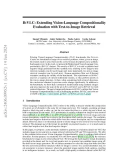 BiVLC: Extending Vision-Language Compositionality Evaluation with
  Text-to-Image Retrieval