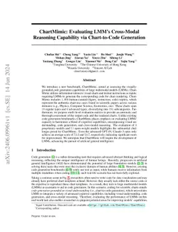 ChartMimic: Evaluating LMM's Cross-Modal Reasoning Capability via Chart-to-Code Generation