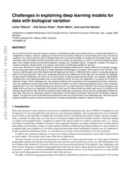 Challenges in explaining deep learning models for data with biological
  variation