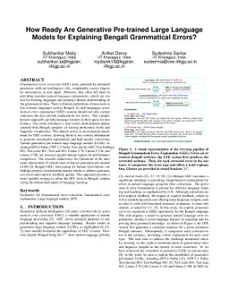 How Ready Are Generative Pre-trained Large Language Models for
  Explaining Bengali Grammatical Errors?