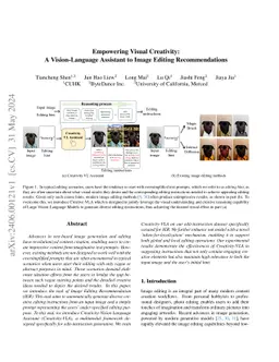 Empowering Visual Creativity: A Vision-Language Assistant to Image
  Editing Recommendations