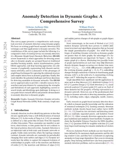 Anomaly Detection in Dynamic Graphs: A Comprehensive Survey