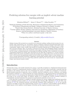Predicting solvation free energies with an implicit solvent machine learning potential