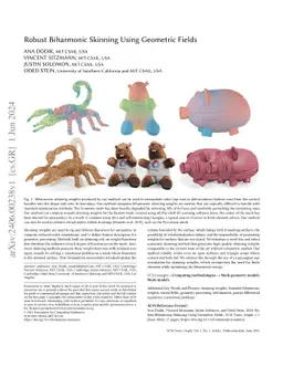 Robust Biharmonic Skinning Using Geometric Fields