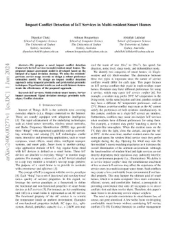 Impact Conflict Detection of IoT Services in Multi-resident Smart Homes