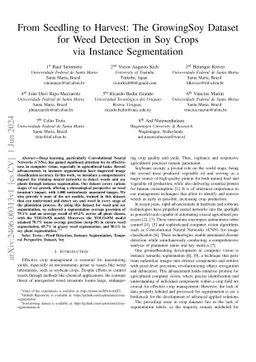 From Seedling to Harvest: The GrowingSoy Dataset for Weed Detection in
  Soy Crops via Instance Segmentation