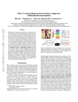 BeFA: A General Behavior-driven Feature Adapter for Multimedia Recommendation