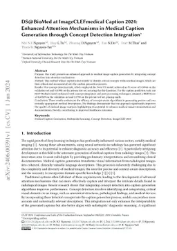 DS@BioMed at ImageCLEFmedical Caption 2024: Enhanced Attention
  Mechanisms in Medical Caption Generation through Concept Detection
  Integration