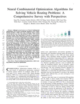 Neural Combinatorial Optimization Algorithms for Solving Vehicle Routing Problems: A Comprehensive Survey with Perspectives